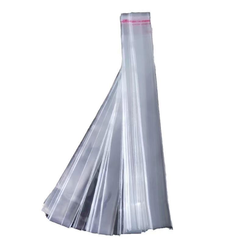 Long Strip OPP Self-Adhesive Bag for Bracelet & Necklace Packaging, Transparent Jewelry Sticker, Self-Sealing