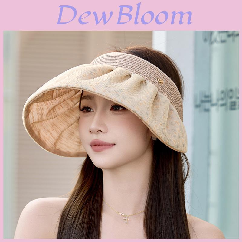 Female Sun Hat With Large Brim And Breathable Polyester For Summer Outdoor Shade