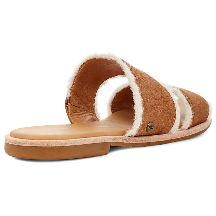 UGG Versatile Rubber Sole Slide Slippers Women's Chestnut Brown 1110984-CHE