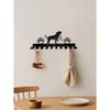 Rustic Wooden Dog Hooks Wall Mounted Coat Rack Key Holder Farmhouse Entryway Organizer Home Decor For Dog Lovers