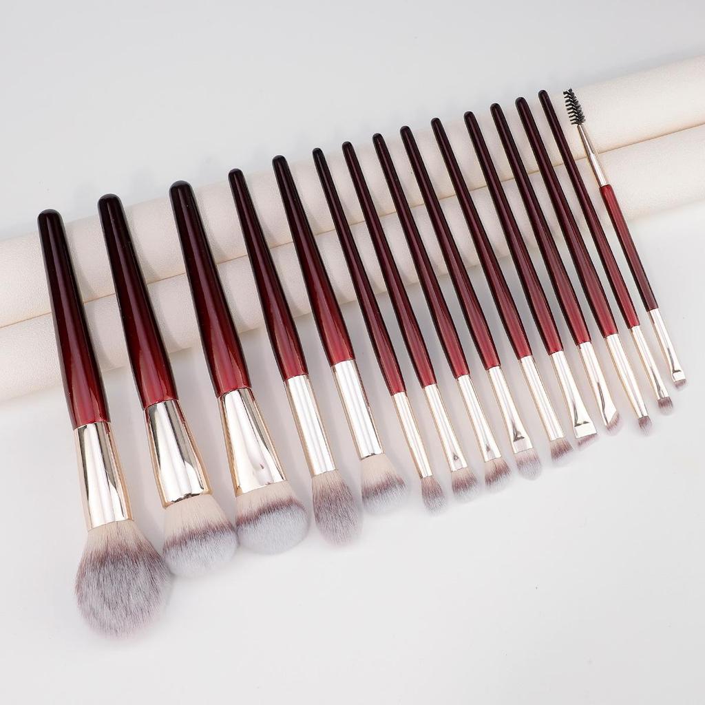 Hot-Selling 15-Piece Professional Synthetic Makeup Brush Set - Multi-functional Beauty Tools
