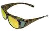 Zealot ZEOG01MLGNM Camouflage Pattern Sunglasses with Polarized 8 for Men and Outdoor and Green Polarized Over-the-Eye Mirror, Colors, Women, Fishing,