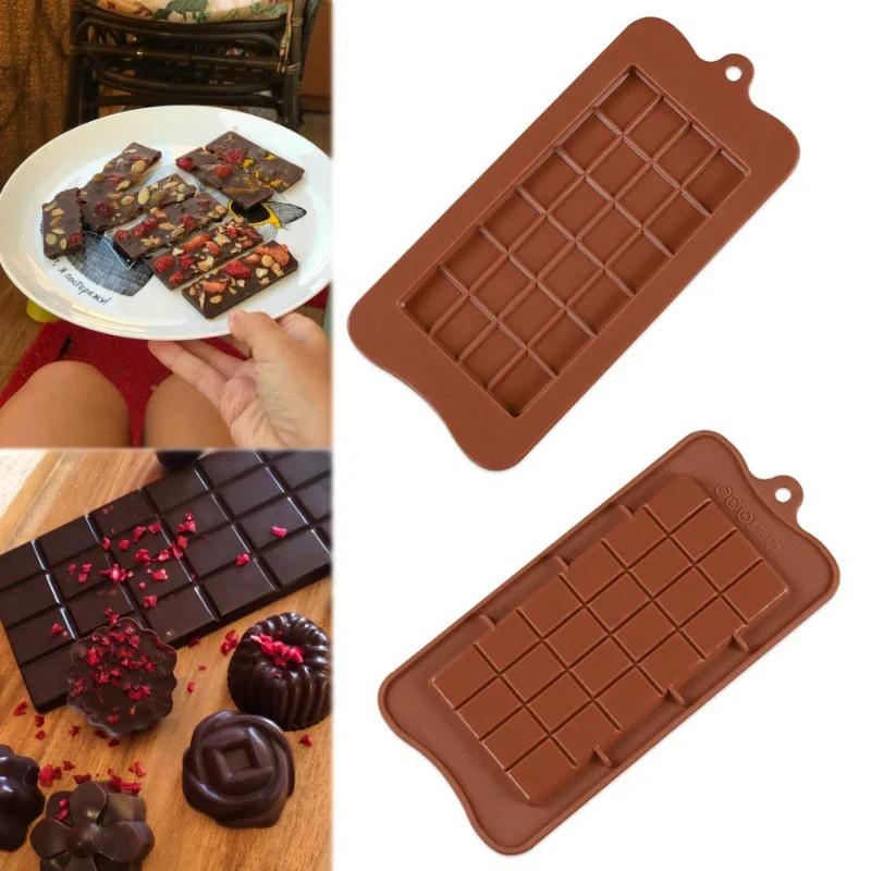 High Quality DIY 24 Cavity Square Silicone Chocolate Molds food grade Bakeware Eco - friendly Cake Molds 1PC