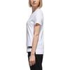 Adidas Logo Label Round Neck Short Sleeve T-Shirt Women T-Shirts White EA2099