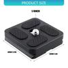 DSLR Camera Quick Release Plate 40mm Quick Release Plate Aluminum Adapter 1/4inch Screw Mount for Camera Tripod