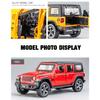 1/32 Jeeps Wrangler Rubicon Vehicle Model Car Toy High Simulation Sound and Light Off-road Alloy Collection Toy Car for Children