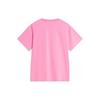 Li-Ning Heart Letter Embroidery Round Neck Slim Fit Knitted Sports Casual Short Sleeve T-Shirt Women Tops Morning-Light-Pink AHSU714-6