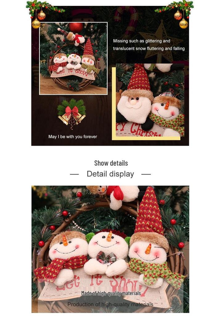 Creative Cartoon Snowman Christmas Ornament for Kids - Small Tree Pendant