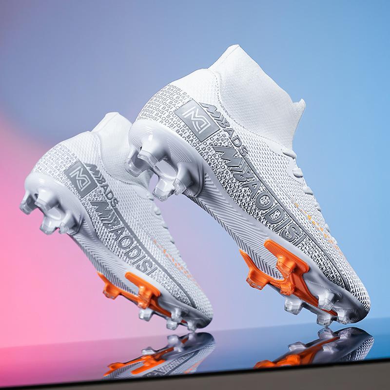 Fußballschuhe Mittlere Hilfe Unisex TF Gebrochene Nägel FG Lange Nägel Schüler Jugend Fußball Trainingsschuhe Große Größe