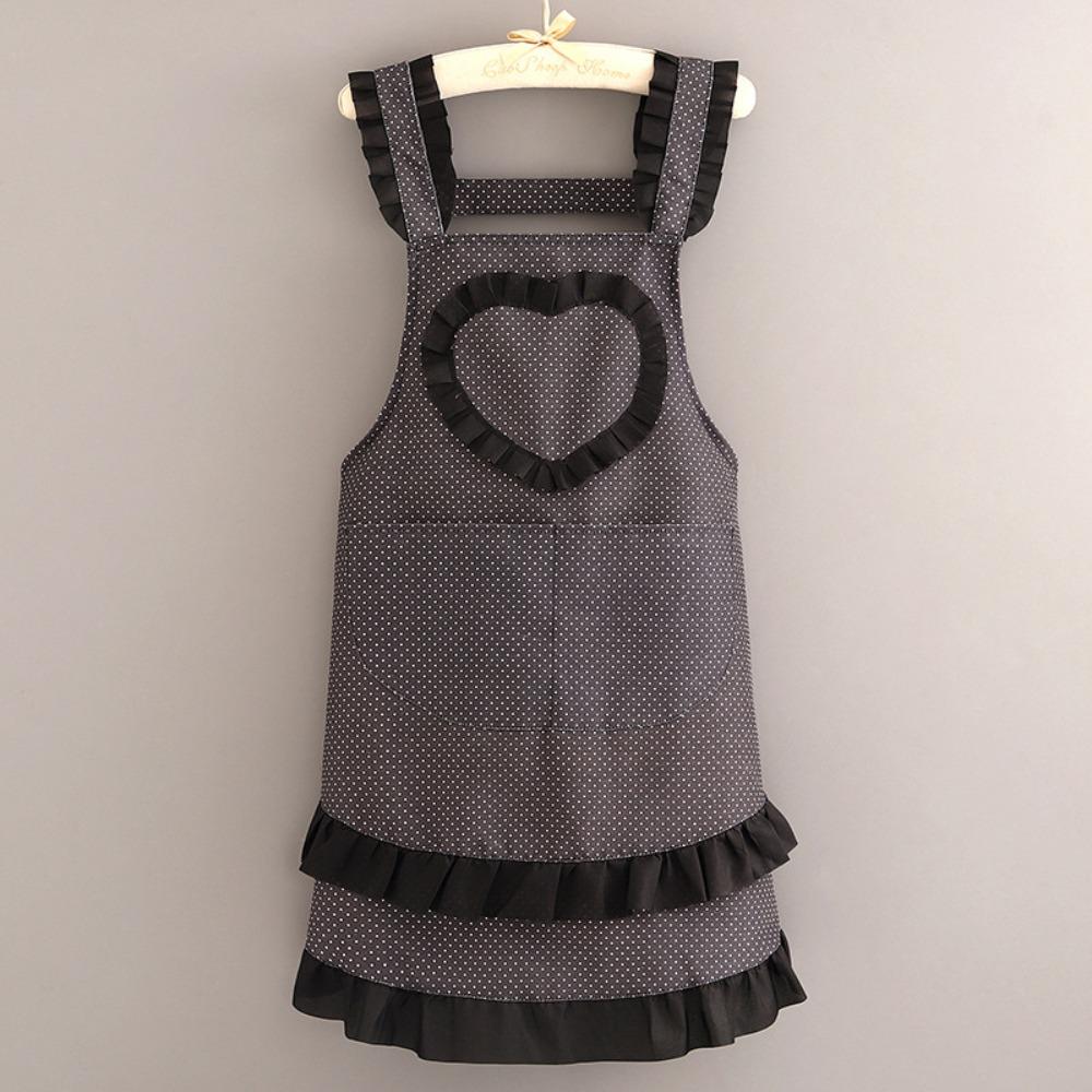 Stain-Resistant Canvas Apron Breathable Stylish Apron Comfortable Work Attire Apron Baking чёрный
