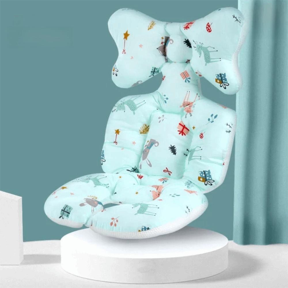 Cartoon Printed Baby Stroller Cushion Comfortable Dining Chair Cotton Pad  Travel Essential