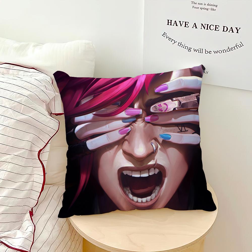 Hot Game A-Arcane S-Season-S 2 2024 Pillow Case Sofa Living Room Bedroom Headboard Backrest Cushion Square Cushion Nap Time