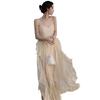 Women’s French Seaside Summer Camisole Dress – Elegant, Gentle Style Beachwear