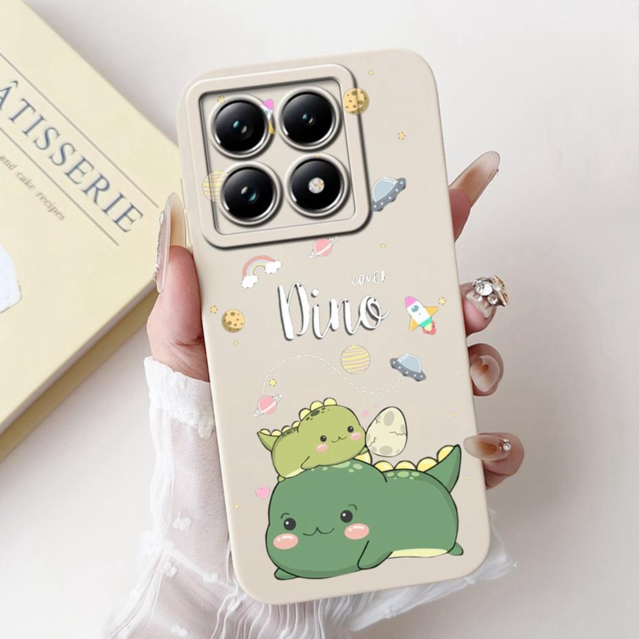 Cartoon Case For Xiaomi 14T Pro / 14T 5G Lens Protective Jelly Soft Silicone Cover For Xiaomi Mi14T 14TPro Phone Cases