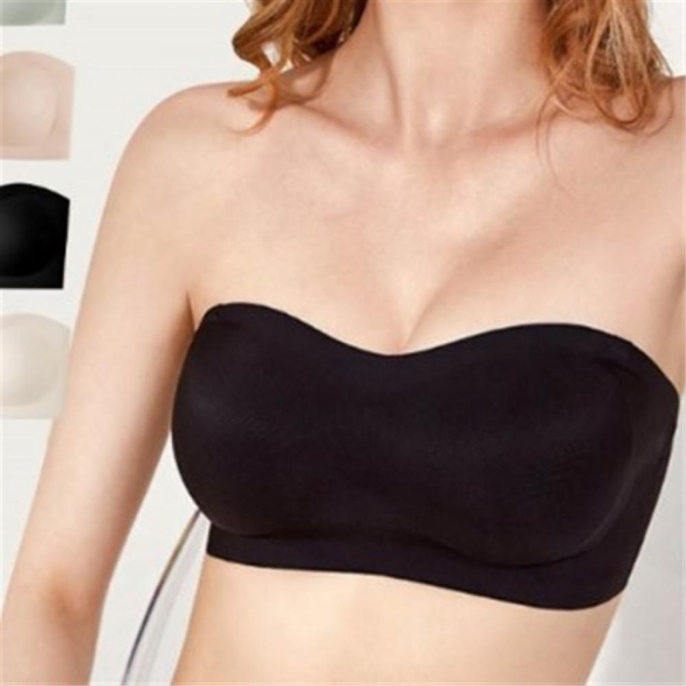New Arrivals Open Run Women Basic Tube No Wire Bralette 4 Stage Hook