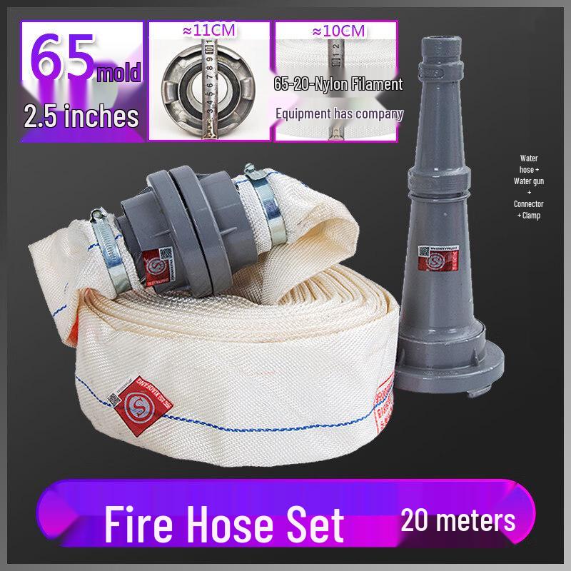 2.5-inch Fire Hose & Nozzle Kit