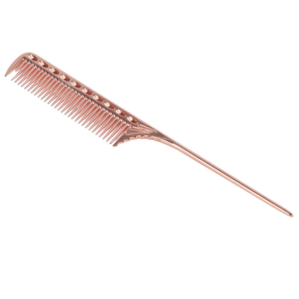 Salon Rat Tail Hair Comb Men Women Styling Comb Professional Barber Aluminum Metal Comb
