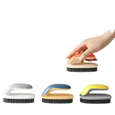 Scrubbing Brush Hard Bristle Laundry Clothes Shoes Scrub Brush Portable Plastic Hands Cleaning Brush for Kitchen Bathroom