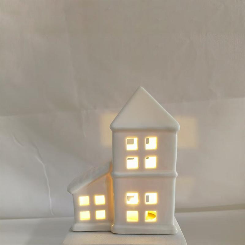 Keramikos namas žvakidė Keraminė arbatinės žvakidė Žvakių degiklis namų miegamojo dekoravimui Įkurtuvių dovana