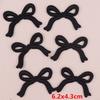 10PCS Pink Bow Embroidery Patches Iron On Patches For Clothing Cartoon Cute Pink Patches On Clothes Kids Stickers DIY Applique
