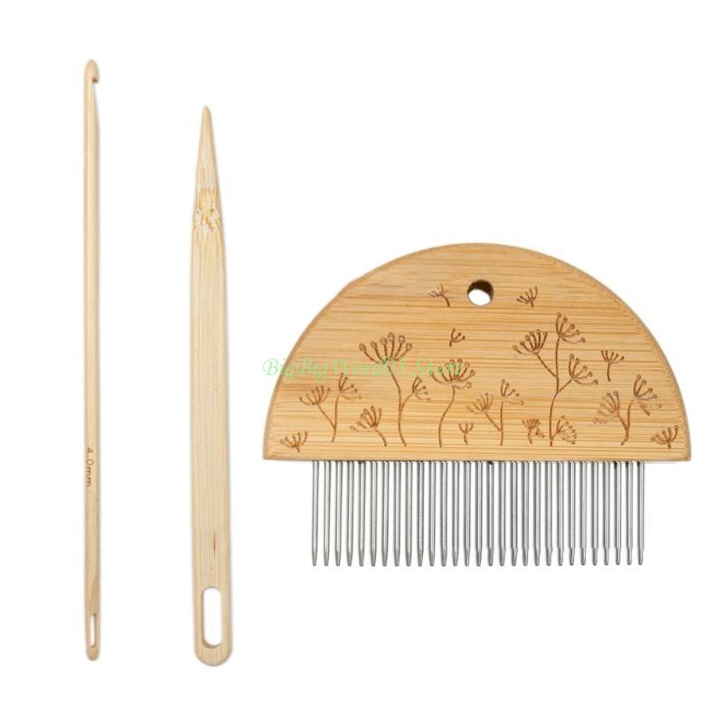 

24TE Tapestry Weaving Comb Beater Tapestry Comb Fine Teeth Hand Comb