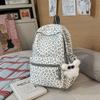Schoolbag Street Cool School Bag ins Niche Leopard Print Autumn and Winter Backpack Female Student Travel Light Leisure Commuter Backpack