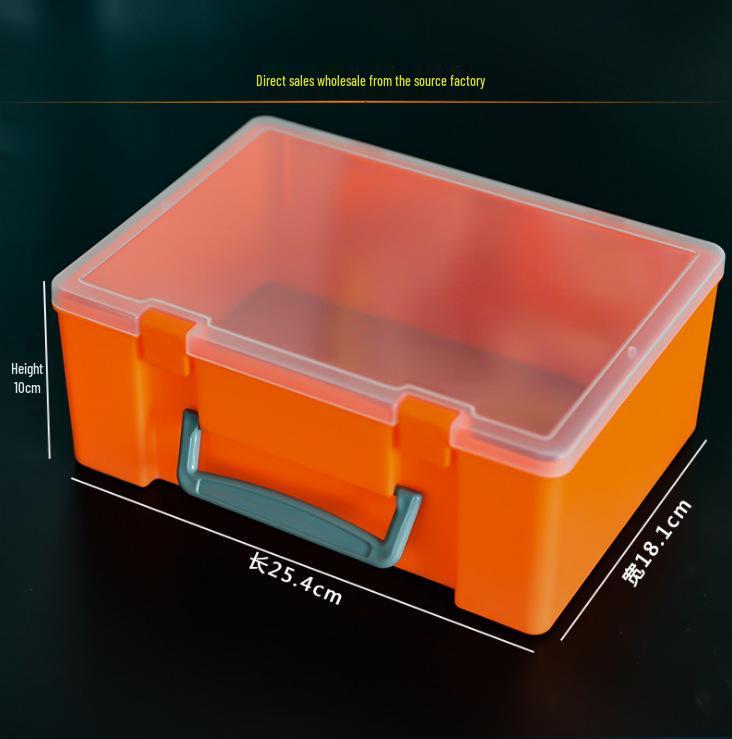 PP Transparent Double-Layer Lego & Toy Organizer Box