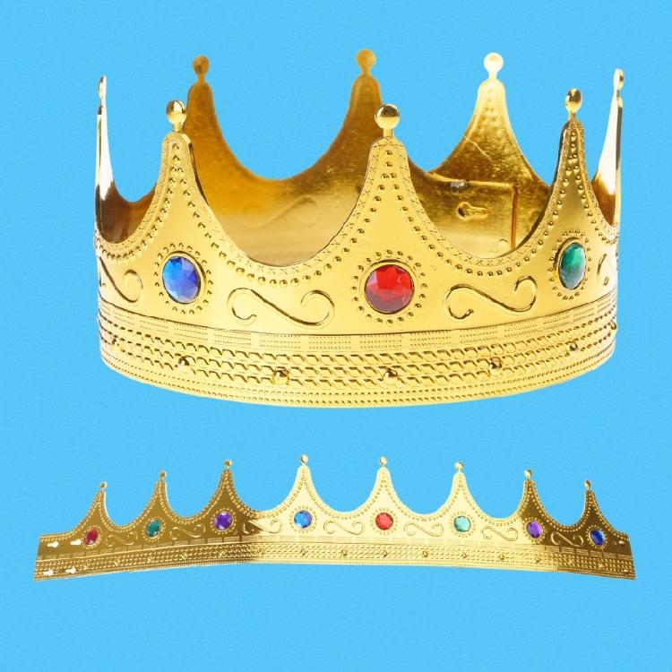 Royal King Crown Princed Crown and Tiaras Queen Crown Princed Costume Accessory for Halloween Cosplay Birthday Party