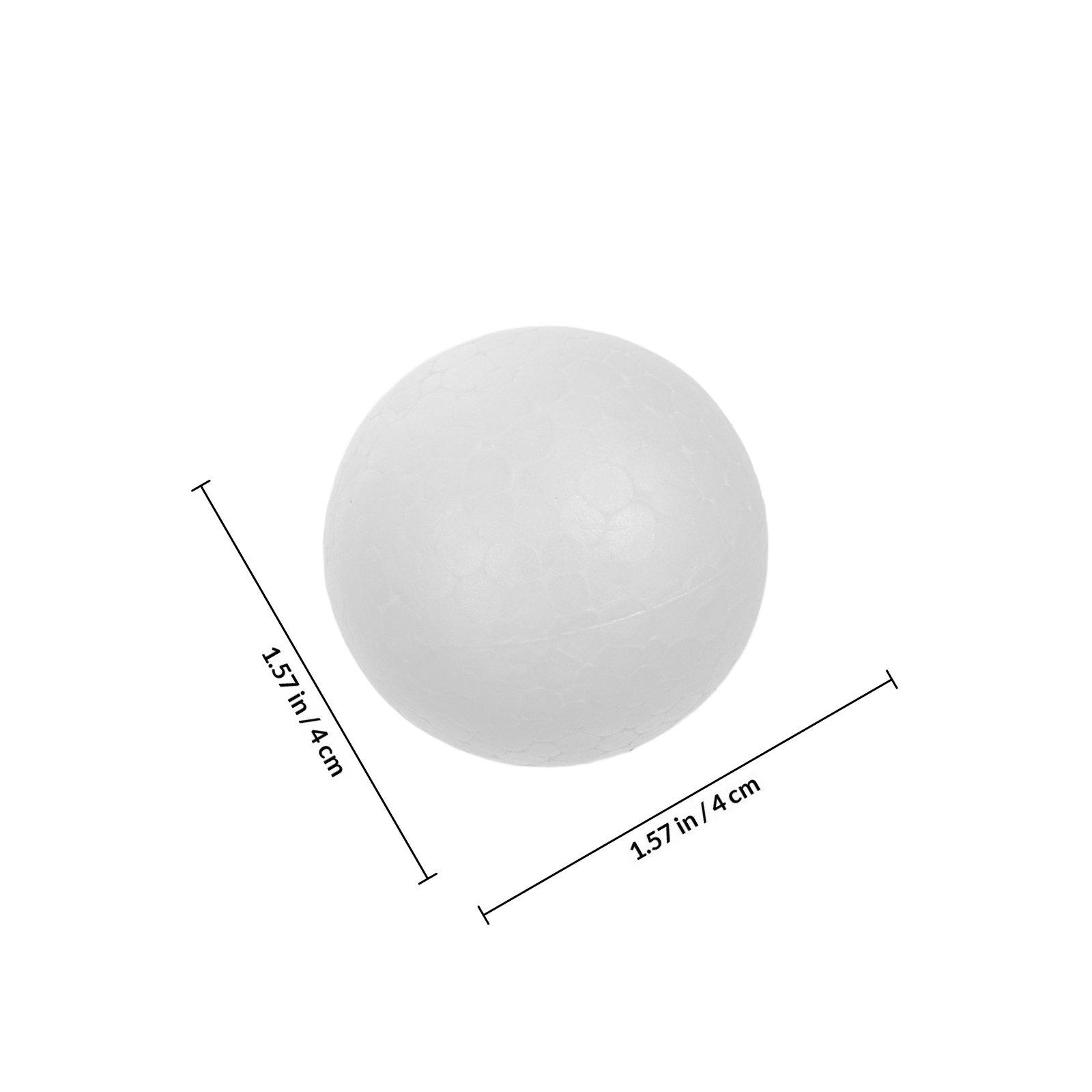 

120Pcs White Foam Balls DIY Craft Christmas Decoration Children Preschool Kindergarten Art Supplies Ball Craft other
