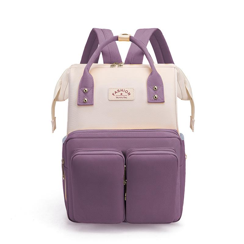 Stylish Multifunctional Mommy Backpack: Handheld & Shoulder Maternity Bag for Convenient Baby Outings
