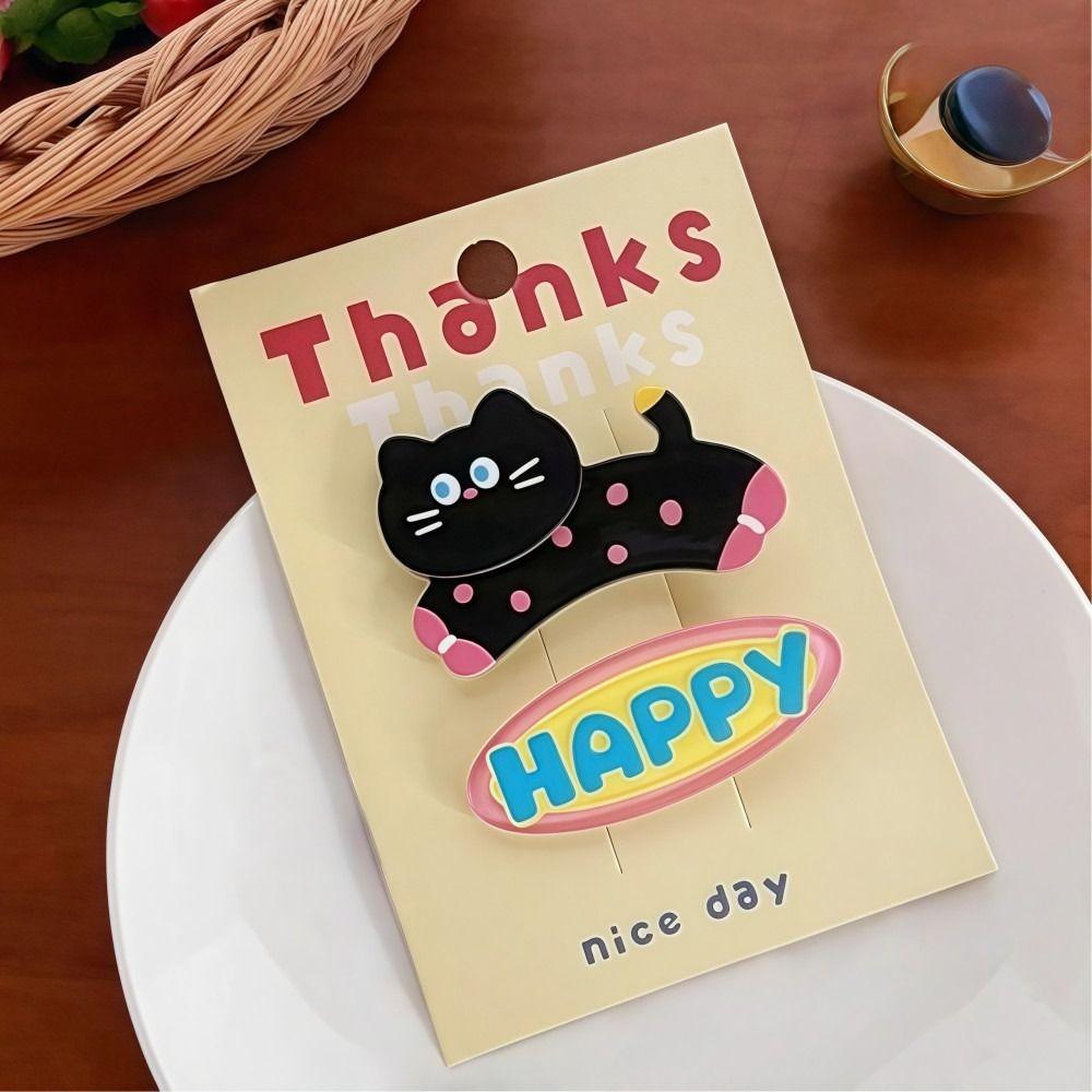 2 Pcs Cartoon Hair Claw Clip Sweet Style Duckbill Clip Fun Hair Clip Set  Girl Hair Accessories