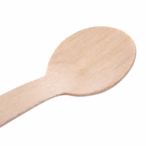 Oikabio 100-Piece Disposable Wooden Spoons, Mini Ice Cream Spoons, Wooden Western Dessert Scoops, Wedding Party Supplies, Kitchen Supplies
