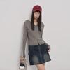 LEDIN Autumn Hooded Slim Knit Cardigan