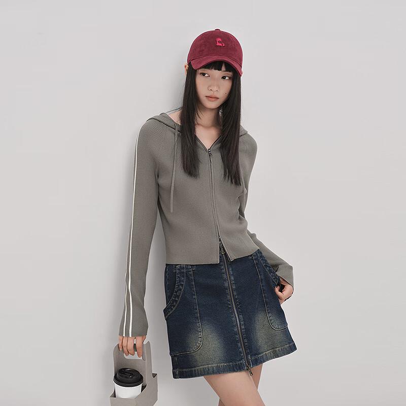 LEDIN Autumn Hooded Slim Knit Cardigan
