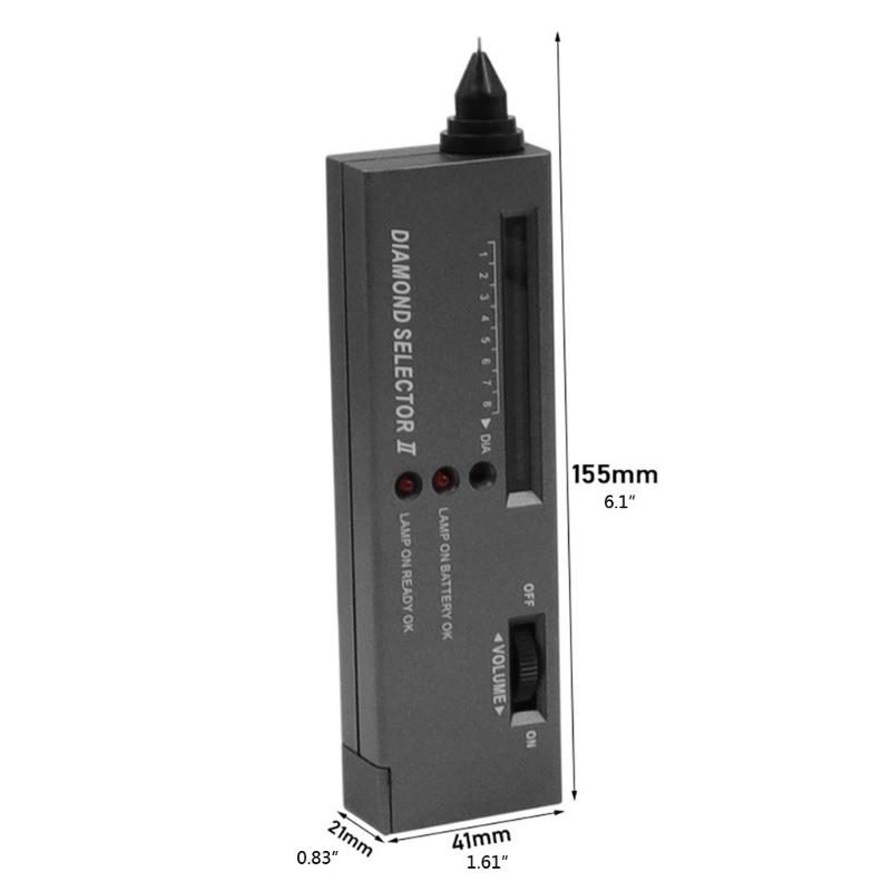Diamond Gems Tester Pen Portable Gemstone Selector Tool LED Indicator Accurate Reliable Jewelry Test Tool Replacement