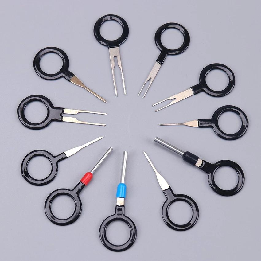 Car Terminal Removal Tool Wire Crimp Split Connector Pin Extractor Set Key Car Plug Repair Tool Wire Plug Connector Extractor