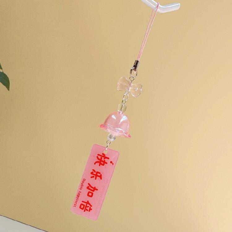 Fashion Butterfly Mobile Phone Charm Fashion Accessory Wind Chime Keyring Bag Pendant Keychain for Phones and Backpacks