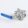 Sanitary 316L Stainless Steel Three-Piece Welded Ball Valve