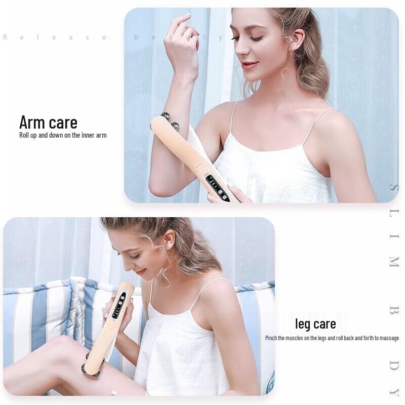 K·SKIN 3-in-1 8-Roller Warm Facial Massager