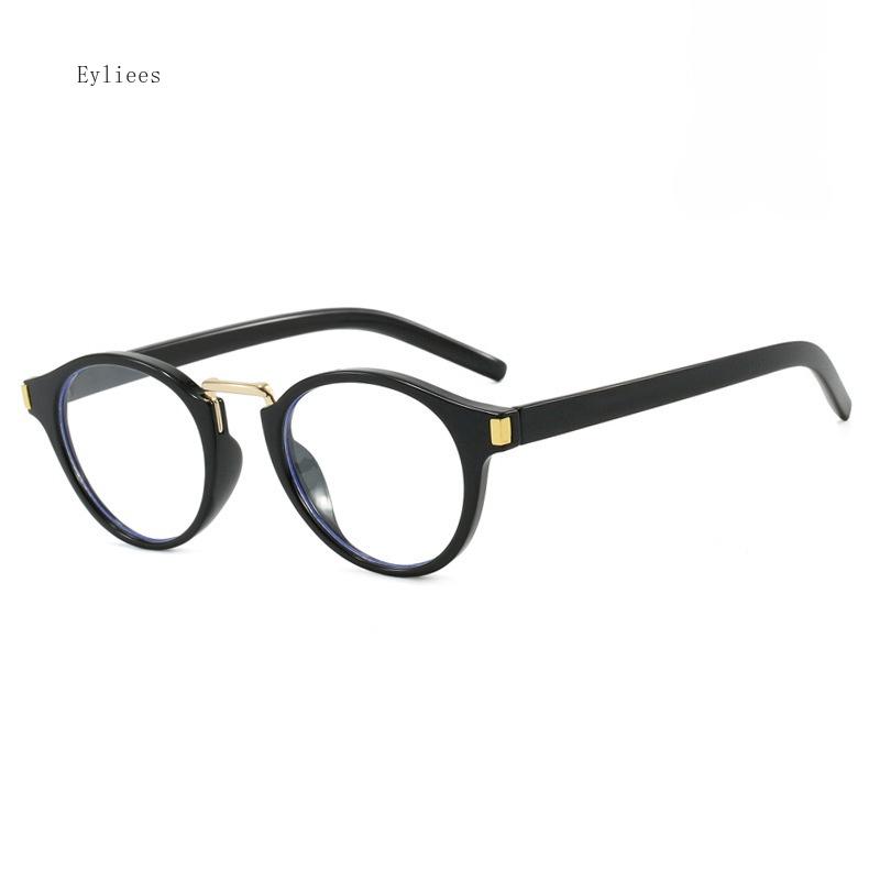 Black Clear Spectacles Frames Women New Vintage Round Shape Optical Grade Frame Spectacles Female Cat eye Sunglasses Male Eyeglasses gafas culos