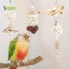 Funny Parrot Tongcao Ball Bird Chewing Toy Bird Supplies Parrot Relief Decompression Puzzle Toy Rattan Ball Molar Bite Toys