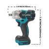 500N.m Electric Cordless Impact Wrench 2-Speed 1/2 Inch Brushless Electric Wrench Power Tool For Makita 18V Battery (No Battery)