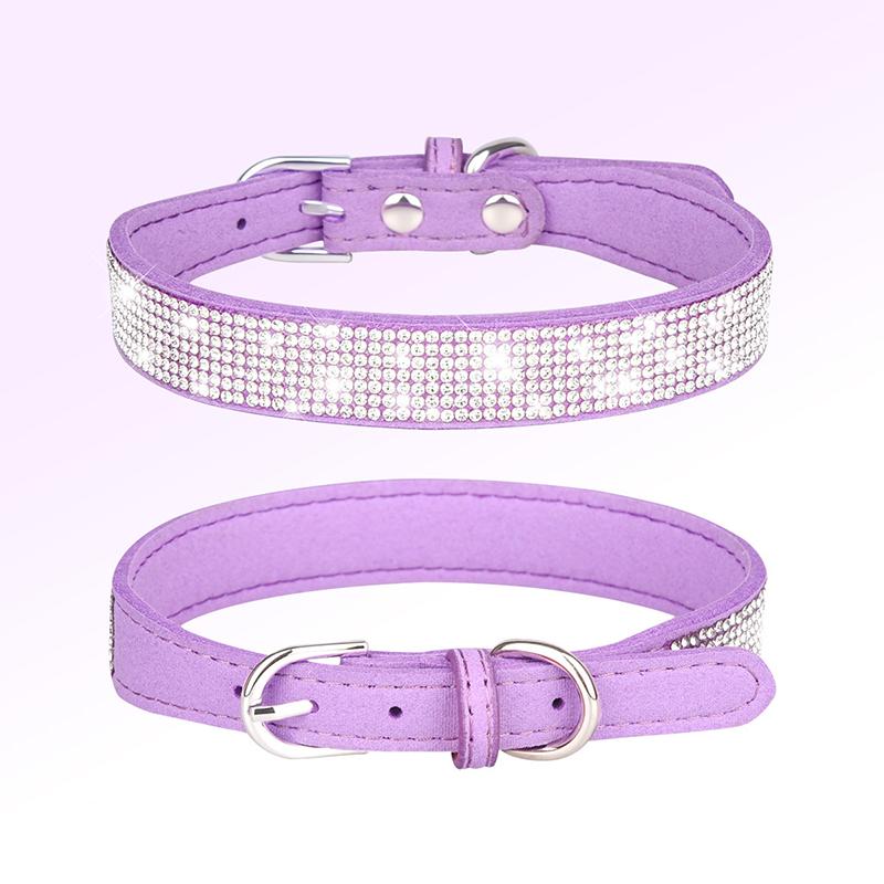 Strass-Haustierhalsband Wasserdichtes Hundehalsband Gravierbare Namensschilder Hundehalsband Haustierzubehör Anti-Verlust Abnehmbare Blume Katzenhalstuch