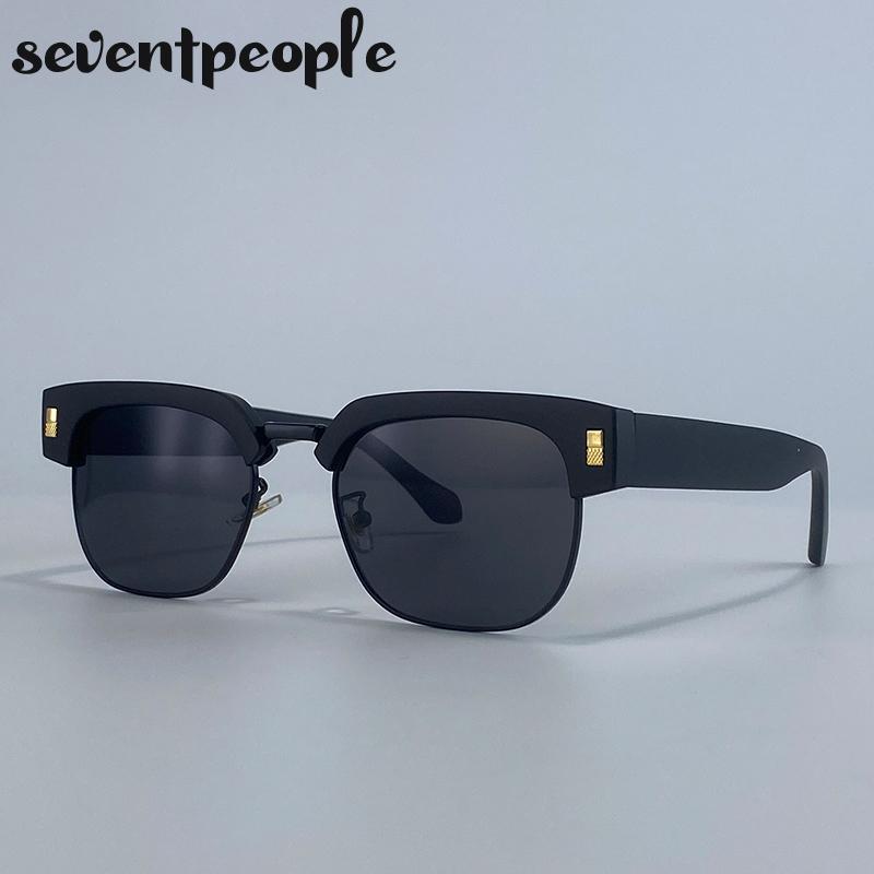 Vintage Oversized Square Sunglasses Men Luxury Brand Classic Outdoor Driving Punk Sun Glasses For Male Trendy Shades UV400