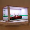 1:18 Car Models Parking Lot Solid  Parking Garage Model With Lights And Acrylic Dust Cover
