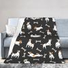 Jack Russell Terrier Dog Cute Animal  Blanket Quality Super Warm  Throw Blanket Winter Travel Couch Bed Fashion Bedspread