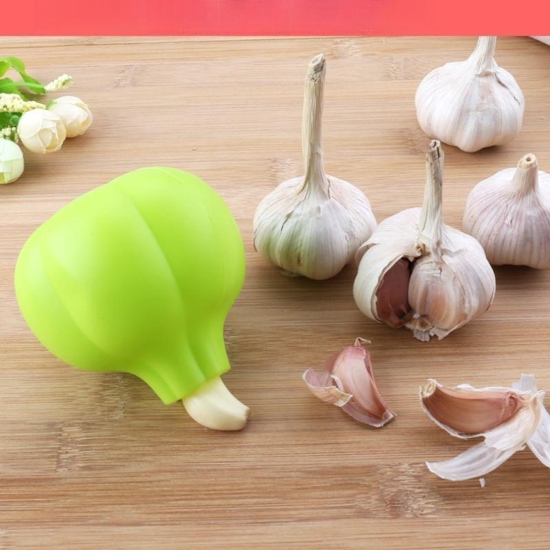 Kitchen Garlic Peeler Manual Garlic Peeling Tool High Temperature Resistant Silicone Garlic Peeler