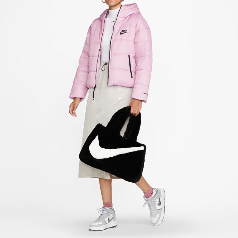 Nová taška tote z umělé kožešiny Nike Černá DQ5804-010