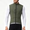 Mens Fleece-Lined Cycling Vest Road Biking Winter Warmth Reflective Safety Outdoor Sports