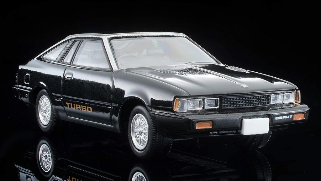 Tomica Limited Vintage Neo Scale Nissan Silvia Hatchback Turbo ZSE 1981 Finished 314110 1/64 LV-N210a Model, Black, Model,